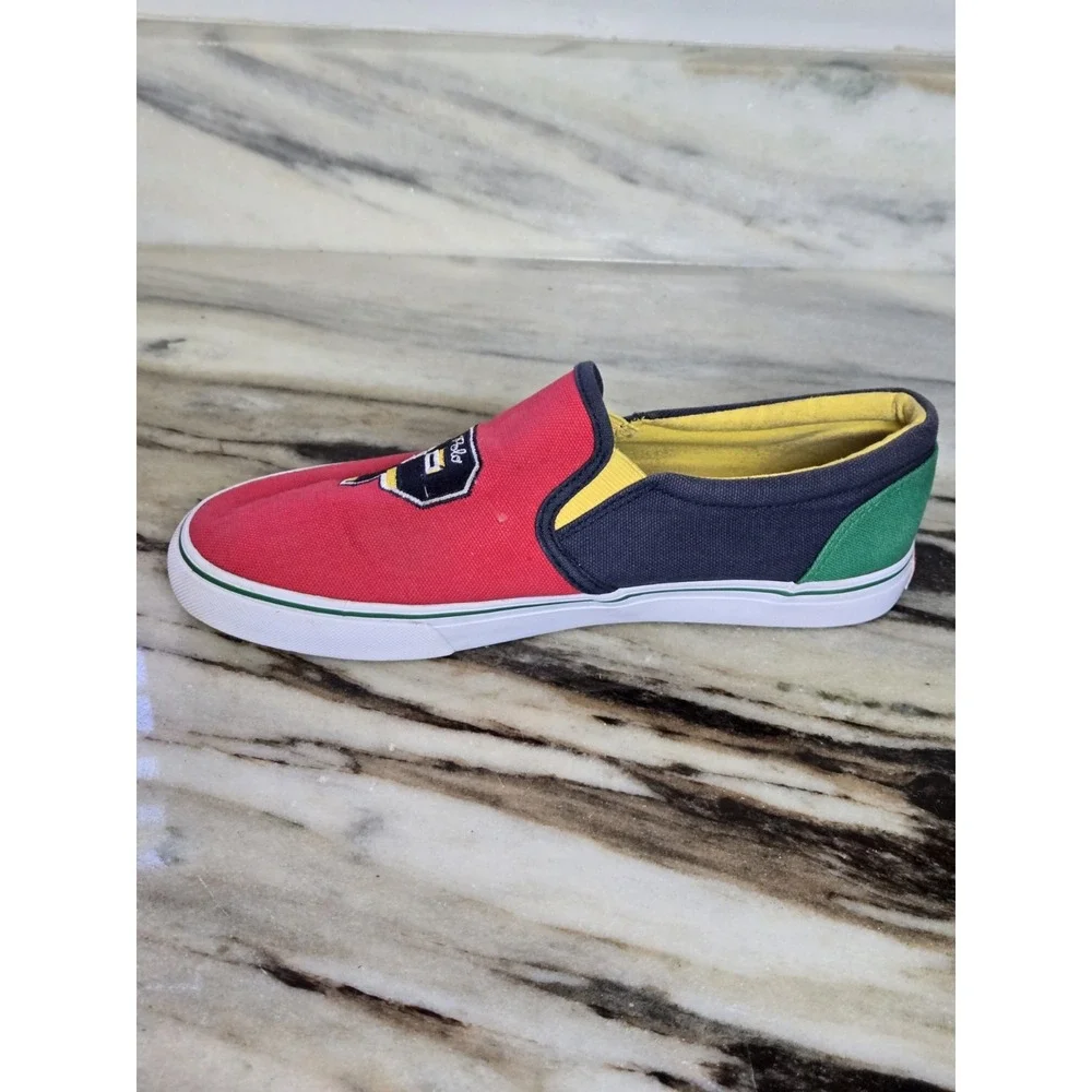 Polo Ralph Lauren Landyn Slip On Casual Red Blue‎ Green Yellow...Boys 5.5